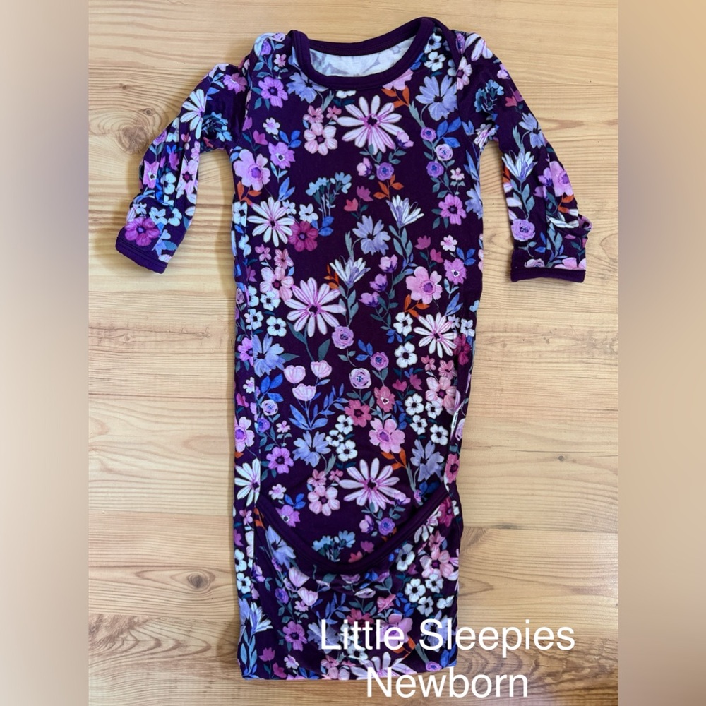 NWOT Little Sleepies Floral Infant Gown